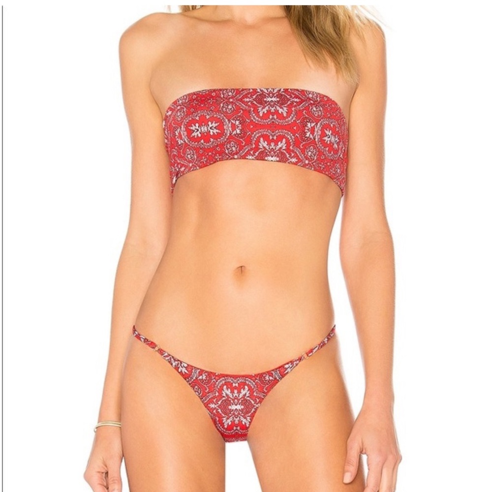 New without tags. Never worn. Frankie’s Bikinis red bandana bikini